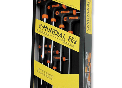 MUNDIAL ART.0344XT SERIE 7 CHIAVI MASCHIO TORX CON IMPUGNATURA A T