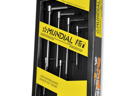 MUNDIAL ART.0344FZ SERIE 6 CHIAVI A T CON 3 ESTREMITA' MASCHIO ESAGONALE