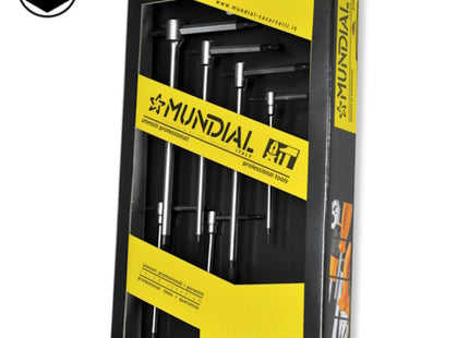 MUNDIAL ART.0344FZ SERIE 6 CHIAVI A T CON 3 ESTREMITA' MASCHIO ESAGONALE