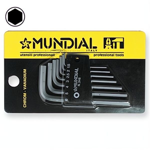 MUNDIAL ART.0346 SERIE 7 CHIAVI MASCHIO ESAGONALI