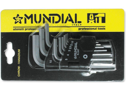 MUNDIAL ART.0347 SERIE 9 CHIAVI MASCHIO ESAGONALI