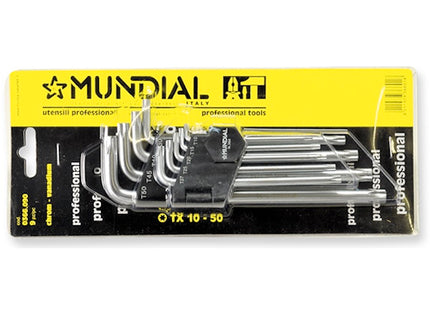 MUNDIAL ART.0366 SERIE 9 CHIAVI TAMPER TORX LUNGHE