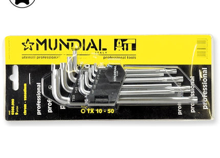 MUNDIAL ART.0366 SERIE 9 CHIAVI TAMPER TORX LUNGHE