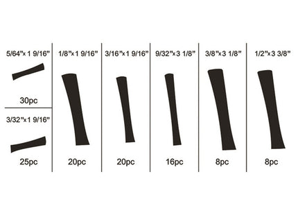 FERVI ASSORTIMENTO DI GUAINE TERMORESTRINGENTI TOTALE PZ127