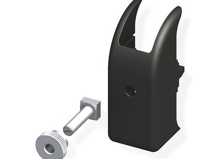 ALFER PROTEZIONE ANTITORSIONE IN PLASTICA NERA PER GANCI MM 16 PZ.2