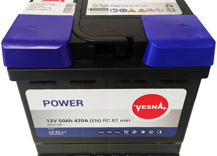 VESNA BATTERIA PER VEICOLI MOD. POWER VS50-L1 50AH 420A