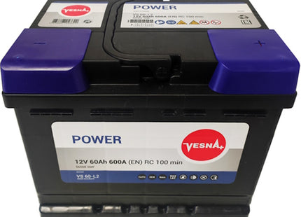 VESNA BATTERIA PER VEICOLI MOD. POWER VS60-L2 60AH 600A