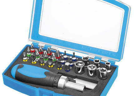 FERVI SET DI BUSSOLE CON INSERTI BITS E PORTAINSERTI DA 1/4" PZ26