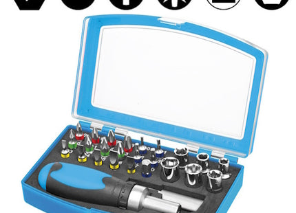 FERVI SET DI BUSSOLE CON INSERTI BITS E PORTAINSERTI DA 1/4" PZ26