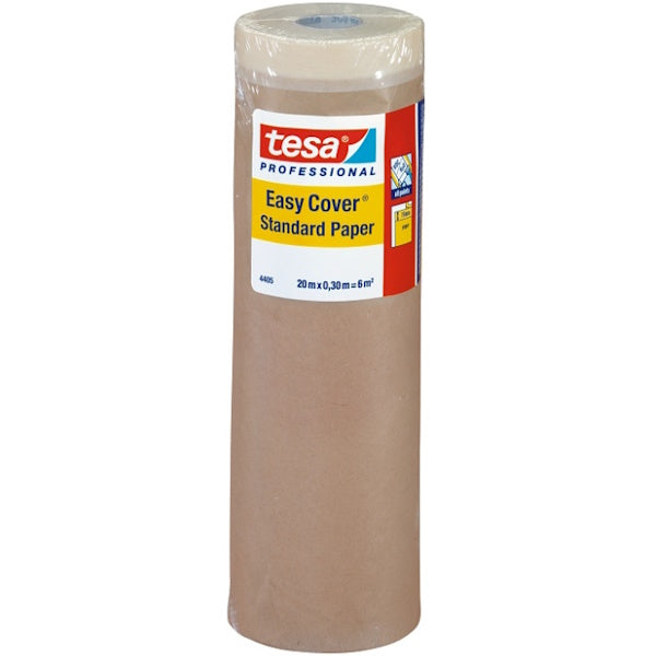 TESA CARTA CON NASTRO PER MASCHERATURA EASY COVER MM300X20MT AVANA