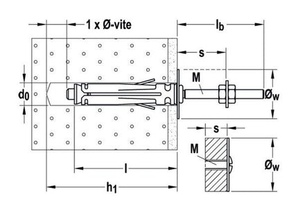 FISCHER  TASSELLI IN ACCIAIO CON BARRA FILETTATA SBS 9/ 5 K BLISTER PZ4