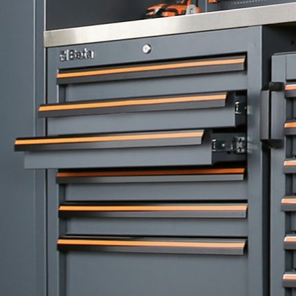 BETA C45PRO X/ ARREDO PRO X-3MT+ARMADIO+ ASSORTIMENTO 85 UTENSILI GRIGIO