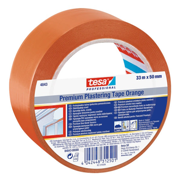 TESA NASTRO IN PVC PER MASCHERATURA DI INTONACI MM50X33MT ARANCIO