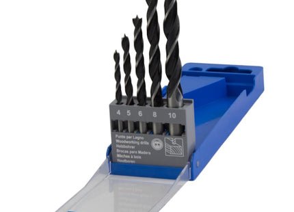 KRINO SERIE PUNTE DA LEGNO A 2 TAGLIENTI IN BOX DA PZ 5 D.MM4-10