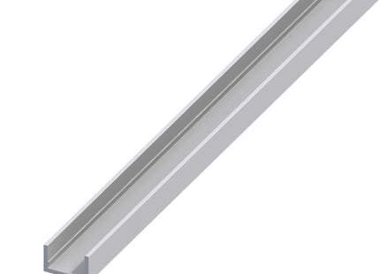 ALFER PROFILO A U ALLUMINIO ANODIZZATO ARGENTO MT.2