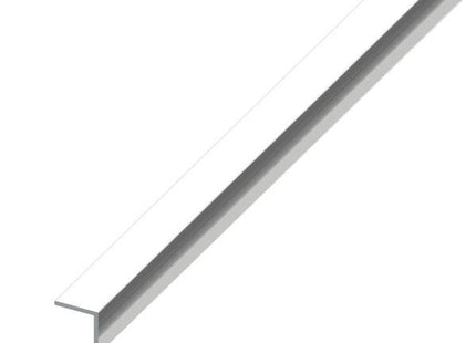 ALFER ANGOLARE LATI UGUALI ALLUMINIO ANODIZZATO EFFETTO CROMATO MT.2,5