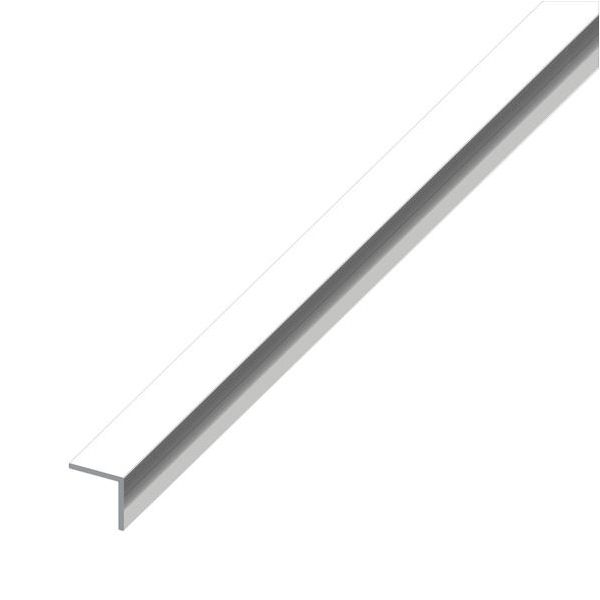 ALFER ANGOLARE LATI UGUALI ALLUMINIO ANODIZZATO EFFETTO CROMATO MT.2,5