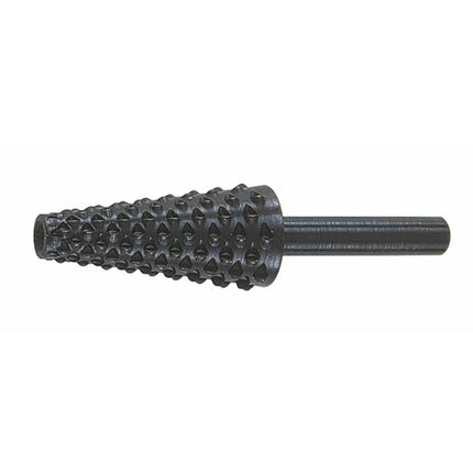 KRINO RASPA CONICA D.MM 6-15 PER LEGNO E METALLO CON GAMBO CILINDRICO