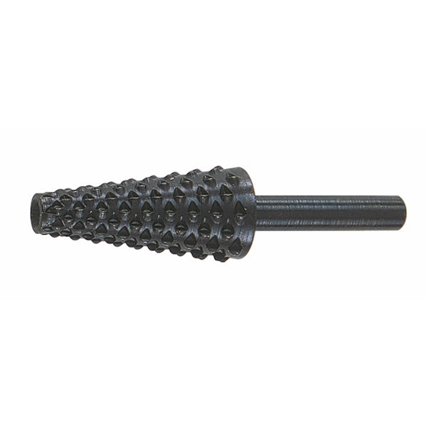 KRINO RASPA CONICA D.MM 6-15 PER LEGNO E METALLO CON GAMBO CILINDRICO
