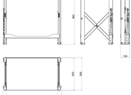 BETA C56PO BANCO DA LAVORO PIEGHEVOLE PIANO LAMIERA E GOMMA(A2024)