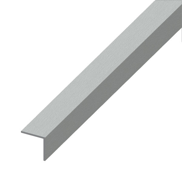 ALFER ANGOLARE LATI UGUALI ALLUMINIO ANODIZZATO EFFETTO INOX MT.2,5