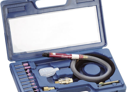 FERVI MICROSMERIGLIATRICE FLESSIBILE PNEUMATICA CON SET ACCESSORI