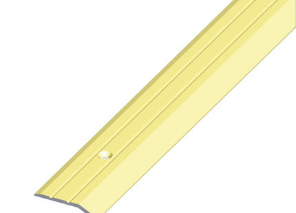 ALFER PROFILO DI CHIUSURA PIATTO ALLUMINIO ANODIZZATO OTTONE MM30X5 MT2