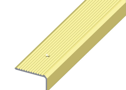 ALFER PROFILO PER SCALE ALLUMINIO ANODIZZATO OTTONE MM41X23 MT2