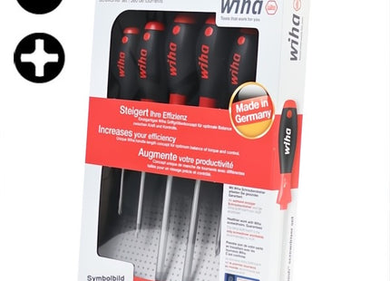 WIHA SERIE DI 6 GIRAVITI CON CALOTTA IN FERRO MOD. SOFTFINISH