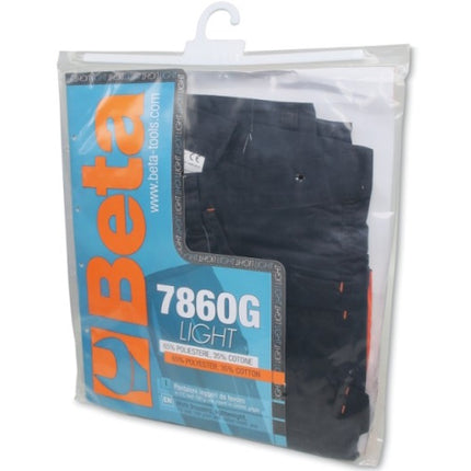 BETA  7860G PANTALONI DA LAVORO EASY TWILL COLORE GRIGIO