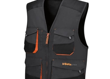BETA  7907G GILET DA LAVORO MULTITASCHE COLORE GRIGIO