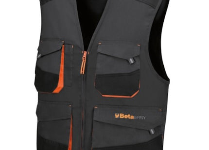 BETA  7907G GILET DA LAVORO MULTITASCHE COLORE GRIGIO