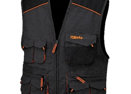 BETA  7907E GILET DA LAVORO MULTITASCHE COLORE GRIGIO TG.M*