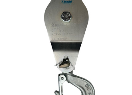 TRACTEL CARRUCOLA ART. EG140 RUOTE GHISA PORTATA KG320 PER FUNE D.MM4/5