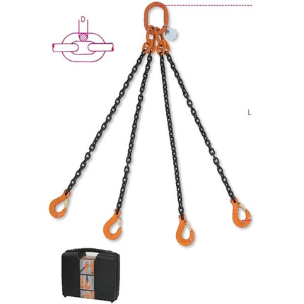 ROBUR PENDENTE PER SOLLEVAMENTO CATENA 4 BRACCI MT2 ART.8094 KG.2360