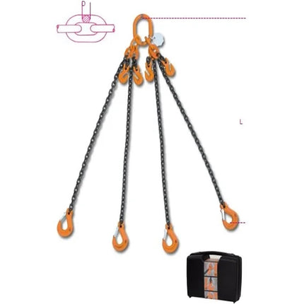 ROBUR PENDENTE PER SOLLEVAMENTO CATENA 4 BRACCI MT2 ART.8098 KG.4250