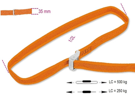 ROBUR SISTEMA DI LEGATURA FIBBIA ART.8188F/35 KG500 MM35X5,0MT