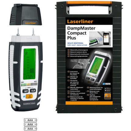 LASERLINER IGROMETRO MISURATORE DI UMIDITA' DAMPMASTER COMPACT PLUS