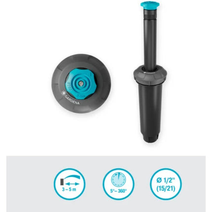 GARDENA 08243 IRRIGATORE POP-UP SD80 CON ATTACCO FILETTATO 1/2"