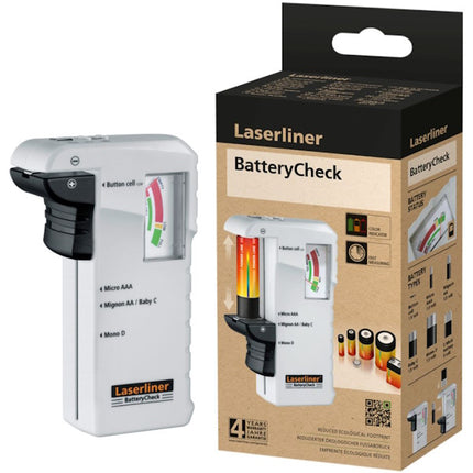 LASERLINER TESTER PER BATTERIE BATTERYCHECK DA 1,5 A 9V