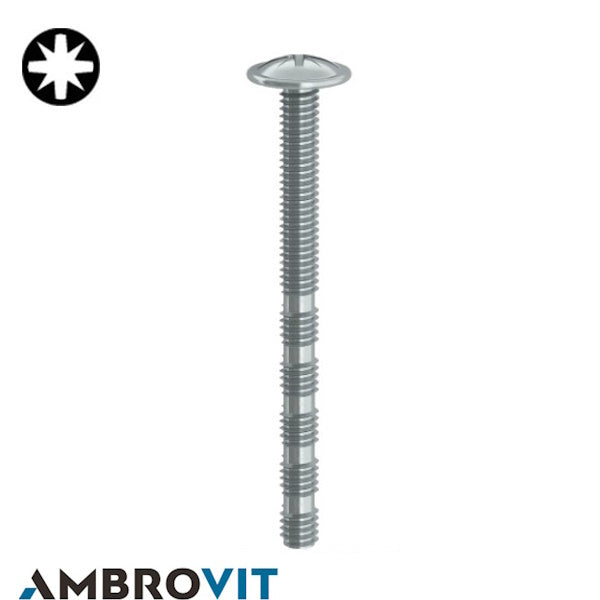 AMBROVIT VITE TBL COMBI PZ FILETTO INTERROTTO A TAGLIARE BRONZATA M 4X45