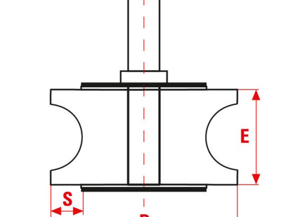 SIT SPAZZOLA CIRCOLARE IN ACCIAIO SAGOMATA CON GAMBO D.MM60/50 ART.0880