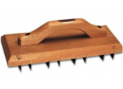 PAVAN  609/R RASCHIA ASSI LAME IN ACCIAIO MANICO LEGNO MM325X110