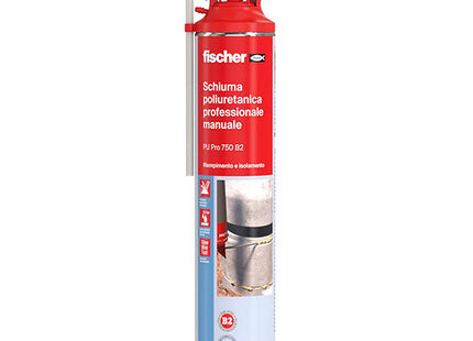 FISCHER SCHIUMA POLIURETANICA PROFESSIONALE MANUALE PU 750 ML750