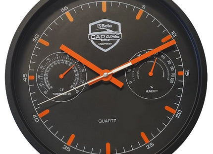 BETA  9594 GARAGE OROLOGIO DA PARETE CON IGROMETRO E TERMOMETRO D.MM260