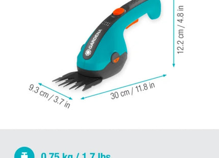 GARDENA 09884 FORBICE PER ERBA A BATTERIA CLASSICCUT LI