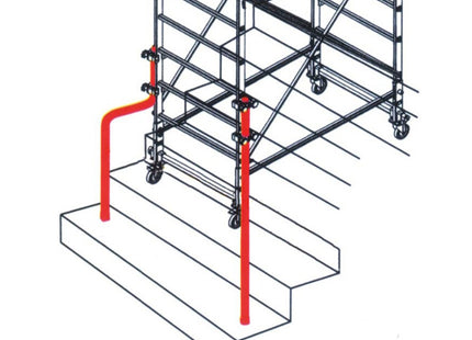 FACAL COPPIA PUNTALI CON MORSETTI AD USO ZOPPO PER TRABATTELLO ALUMITO