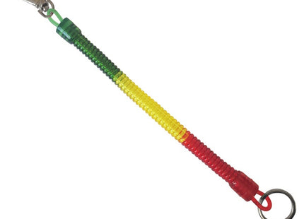 SILCA PORTACHIAVI A MOSCHETTONE CON CAVO A MOLLA ALLUNGABILE E ANELLO