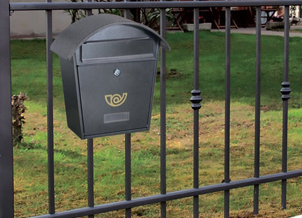 ALUBOX CASSETTA POSTALE MOD. CHALET COLORE GRIGIO