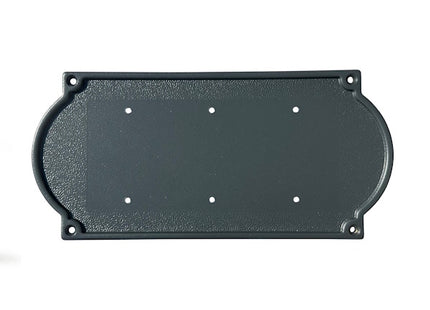 ALUBOX TARGA IN OTTONE PORTA NUMERI CIVICI DA 3 NUMERI GRIGIA MM260X120